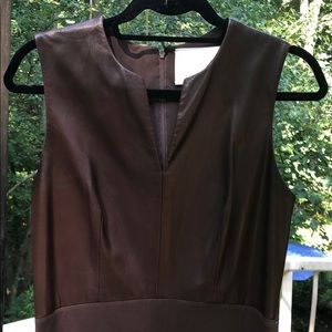 🌻Authentic Vera Wang brown leather top dress🌻